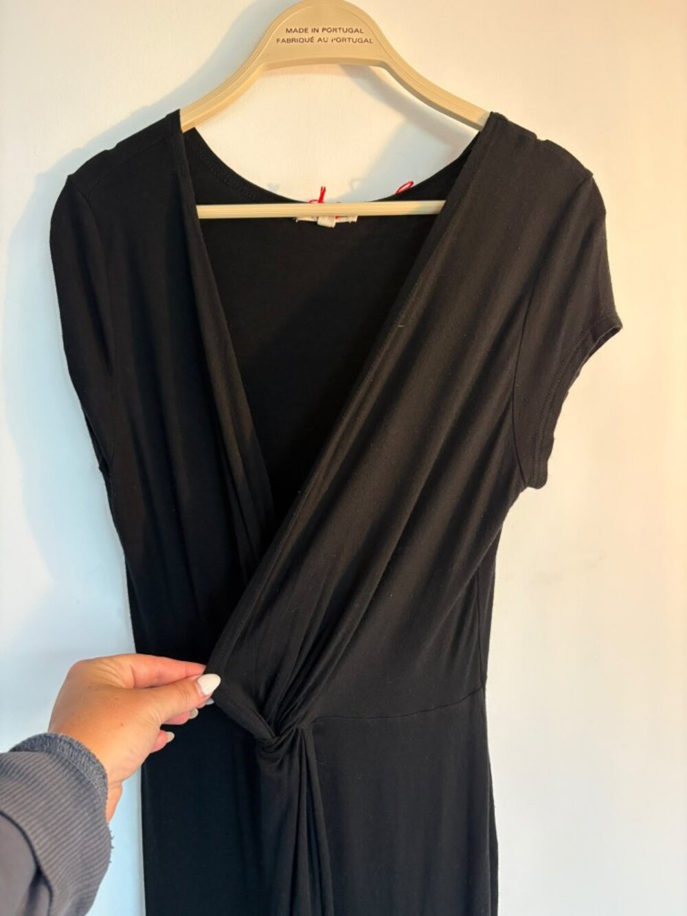 Rolla Coster Black Twist-Front Maxi Dress – Size M